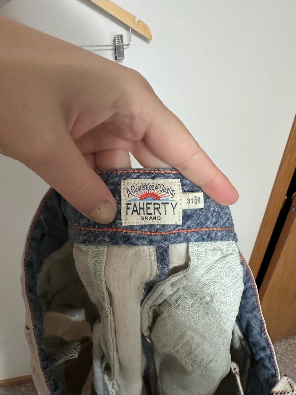 Faherty Tradewinds Linen Blend Shorts - Beige